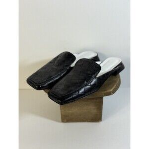 Beautisoles Italy-Women Black Leather Sandals US Size 9.5